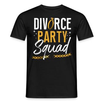 Happy Divorce Party Divorce Party - Men's T-Shirt - black - Front - AI Model Male 178 light (178cm)