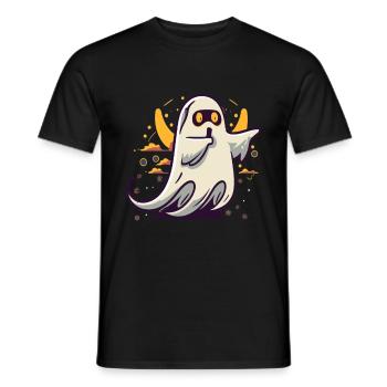 Ghost Dabbing Halloween Dabbing Dab Ghost - T-shirt homme - noir - Devant - AI Model Male 178 light (178cm)