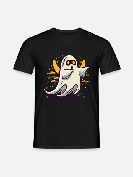 Geist Dabbing Halloween Dabbing Dab Gespenst - Mænd T-shirt - sort