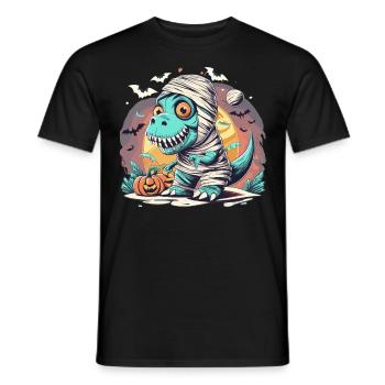 Tyrannosaurus Trex Halloween - Men's T-Shirt - black - Front - AI Model Male 178 light (178cm)