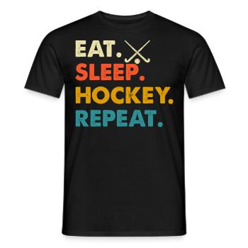 Hockey - T-shirt homme - noir - Devant - AI Model Male 178 light (178cm)