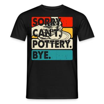 Pottery Pottery Pottery - Men's T-Shirt - black - Front - AI Model Male 178 light (178cm)