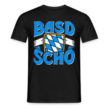 Basd Scho Bayerisches Shirt München Bayern - Männer T-Shirt - Schwarz - Vorne - AI Model Male 178 light (178cm)