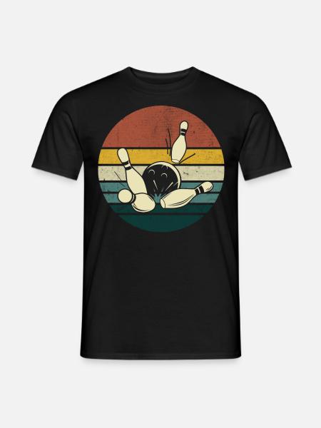 Bowling - Männer T-Shirt - Schwarz