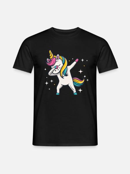 Dabbing Licorne Licorne Dab Dabbing Trend Dance - T-shirt homme - noir