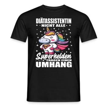 Diätassistentin Nicht Alle Superhelden Umhang - Männer T-Shirt - Schwarz - Vorne - AI Model Male 178 light (178cm)