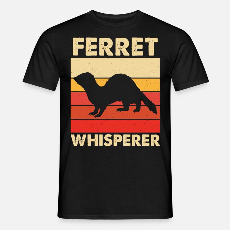 Frettchen - Männer T-Shirt - Schwarz
