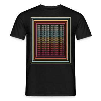 NFT - Männer T-Shirt - Schwarz - Vorne - AI Model Male 178 light (178cm)