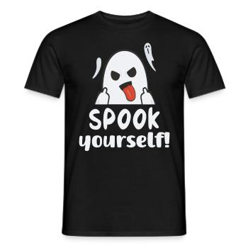 Spook yourself - Männer T-Shirt - Schwarz - Vorne - AI Model Male 178 light (178cm)