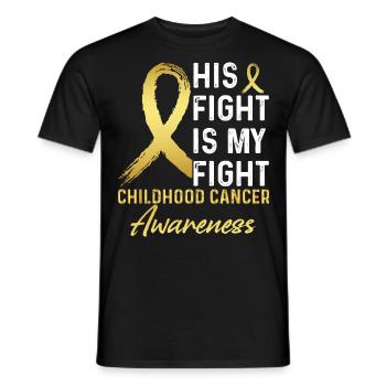 Lutte contre le cancer infantile - T-shirt homme - noir - Devant - AI Model Male 178 light (178cm)