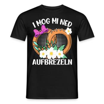 Deutsche Brezeln I Mog Mi ned Aufbrezeln Frauen - Männer T-Shirt - Schwarz - Vorne - AI Model Male 178 light (178cm)
