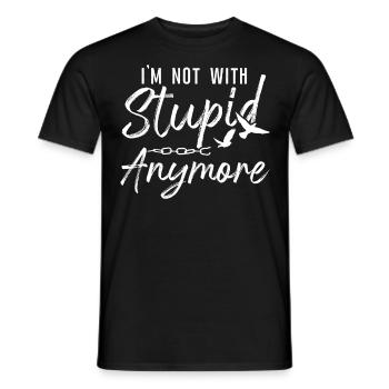 Happy Divorce Party I'm Not With - Men's T-Shirt - black - Front - AI Model Male 178 light (178cm)