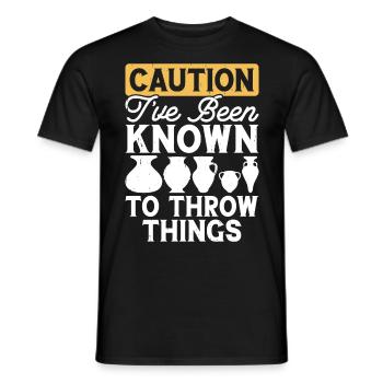 Pottery Pottery Pottery - Men's T-Shirt - black - Front - AI Model Male 178 light (178cm)