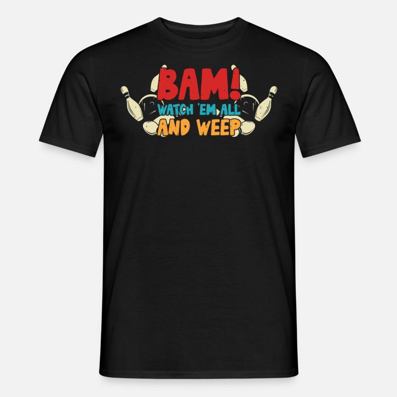 Bowling - Männer T-Shirt - Schwarz