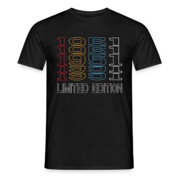 Edition Limitée 1951 Anniversaire 1951 Vintage Rétro - T-shirt homme - noir - Devant - AI Model Male 178 light (178cm)