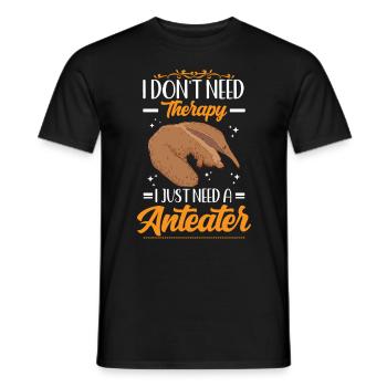 Juste besoin d’un fourmilier mangeur de fourmis - T-shirt homme - noir - Devant - AI Model Male 178 light (178cm)