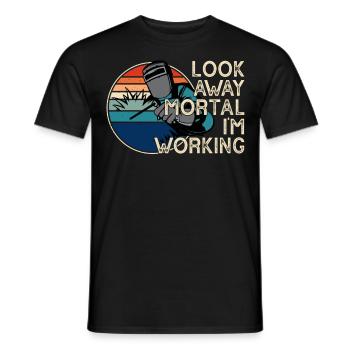 Soudeur soudeur - T-shirt homme - noir - Devant - AI Model Male 178 light (178cm)