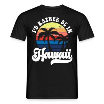 Hawaii - Men's T-Shirt - black - Front - AI Model Male 178 light (178cm)