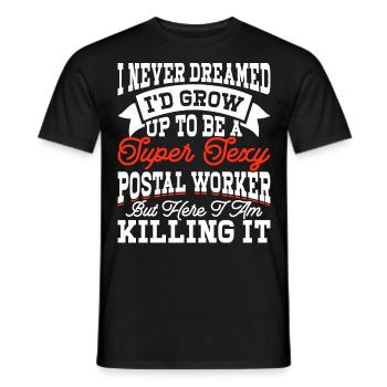 Postman Postman - Men's T-Shirt - black - Front - AI Model Male 178 light (178cm)