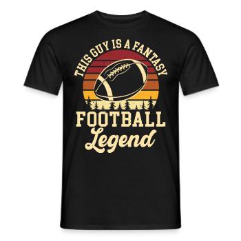 Fantasy Football - Männer T-Shirt - Schwarz - Vorne - AI Model Male 178 light (178cm)