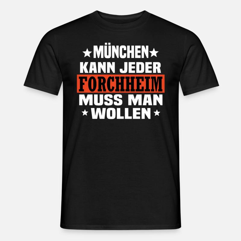 Forchheim - Männer T-Shirt - Schwarz