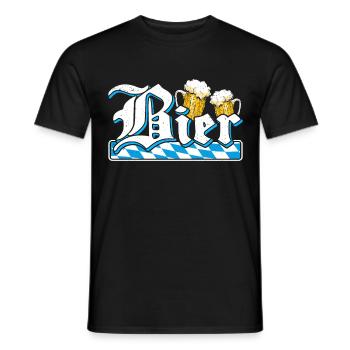 Bayerisch Bierliebhaber Bayern Bier München - Männer T-Shirt - Schwarz - Vorne - AI Model Male 178 light (178cm)