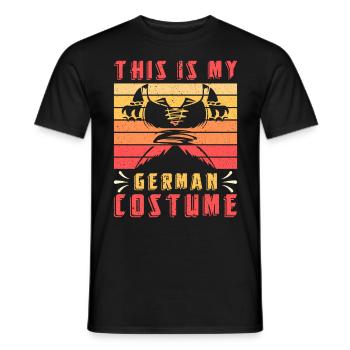 Trachten Frauen Ceci est mon costume allemand - T-shirt homme - noir - Devant - AI Model Male 178 light (178cm)