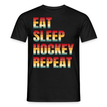 Hockey - T-shirt homme - noir - Devant - AI Model Male 178 light (178cm)