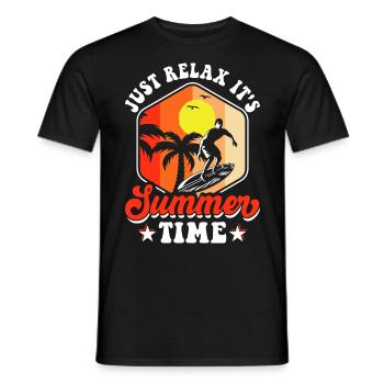 Surfen Surfer - Männer T-Shirt - Schwarz - Vorne - AI Model Male 178 light (178cm)