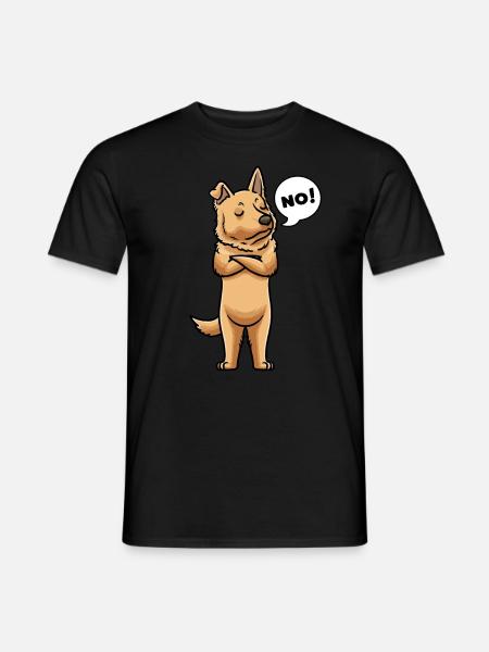 Perro Pastor Vasco Hund Baskisk Hyrdehund - Mænd T-shirt - sort