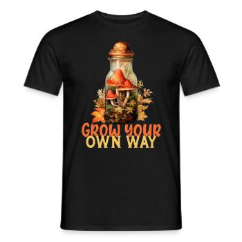 Grandissez à votre façon - T-shirt homme - noir - Devant - AI Model Male 178 light (178cm)