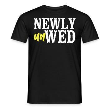 Happy Divorce Party Newly Unwed - Men's T-Shirt - black - Front - AI Model Male 178 light (178cm)