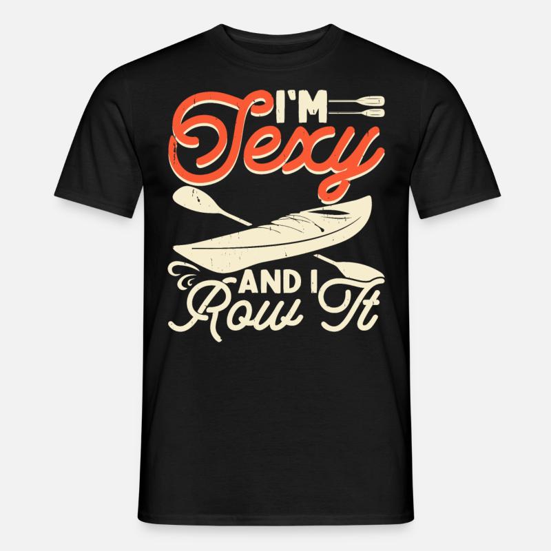 Kajak Kajakfahrer Kajaker - Männer T-Shirt - Schwarz