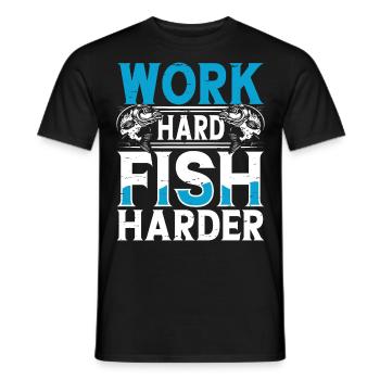 Fishing Anglers Fishing - Men's T-Shirt - black - Front - AI Model Male 178 light (178cm)