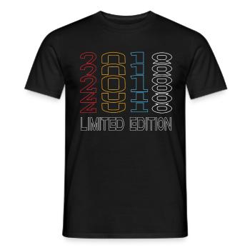 Limited Edition 2018 Geburtstag 2018 Vintage Retro - Männer T-Shirt - Schwarz - Vorne - AI Model Male 178 light (178cm)