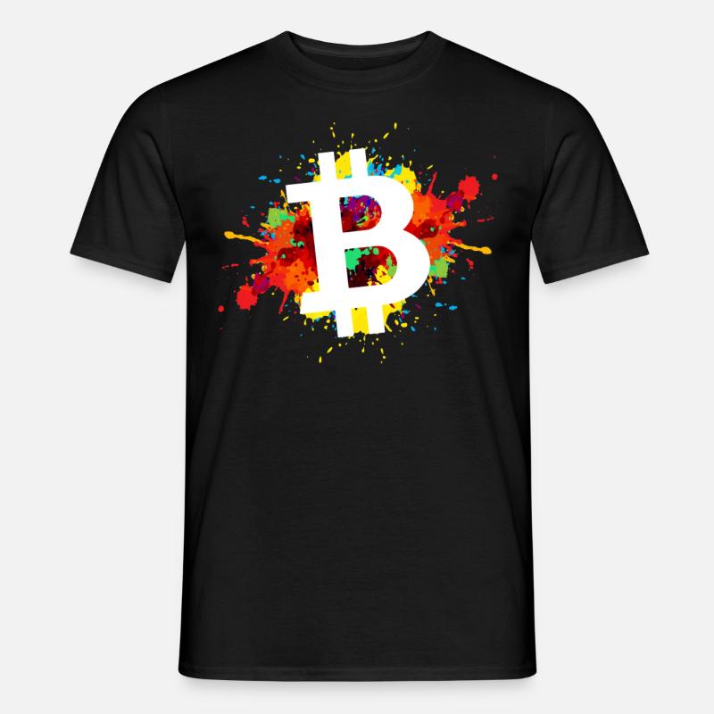 Bitcoin Krypto Kryptowährung - Männer T-Shirt - Schwarz