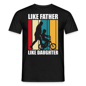Père et fille - T-shirt homme - noir - Devant - AI Model Male 178 light (178cm)