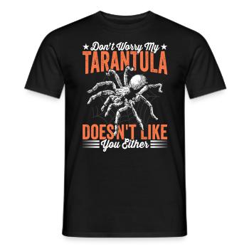 Ma tarentule ne t’aime pas non plus en tant que - T-shirt homme - noir - Devant - AI Model Male 178 light (178cm)