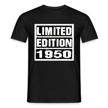 Limited Edition 1950 Geburtstag 1950 Vintage Retro - Männer T-Shirt - Schwarz - Vorne - AI Model Male 178 light (178cm)