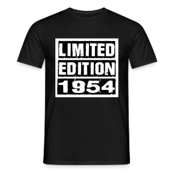 Edition Limitée 1954 Anniversaire 1954 Vintage Rétro - T-shirt homme - noir - Devant - AI Model Male 178 light (178cm)