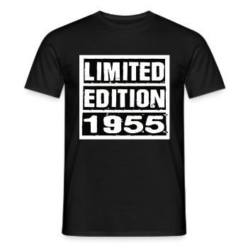 Edition Limitée 1955 Anniversaire 1955 Vintage Rétro - T-shirt homme - noir - Devant - AI Model Male 178 light (178cm)