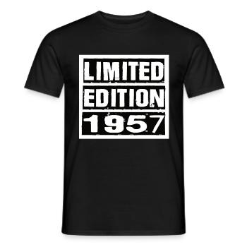 Limited Edition 1957 Geburtstag 1957 Vintage Retro - Männer T-Shirt - Schwarz - Vorne - AI Model Male 178 light (178cm)