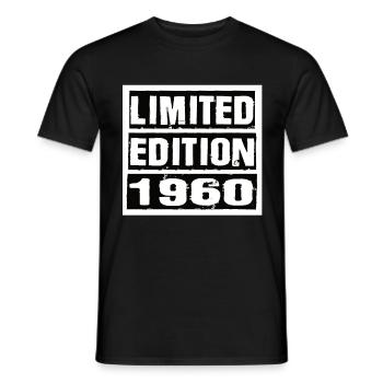 Limited Edition 1960 Birthday 1960 Vintage Retro - Men's T-Shirt - black - Front - AI Model Male 178 light (178cm)