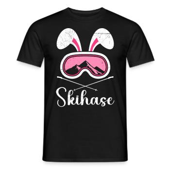 Skihase Apres Party Skifahren Frauen Ski Hasen - Männer T-Shirt - Schwarz - Vorne - AI Model Male 178 light (178cm)