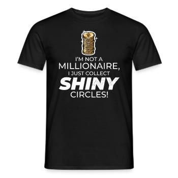 Coin Collecting Collector Numismatic Numismatist - Men's T-Shirt - black - Front - AI Model Male 178 light (178cm)
