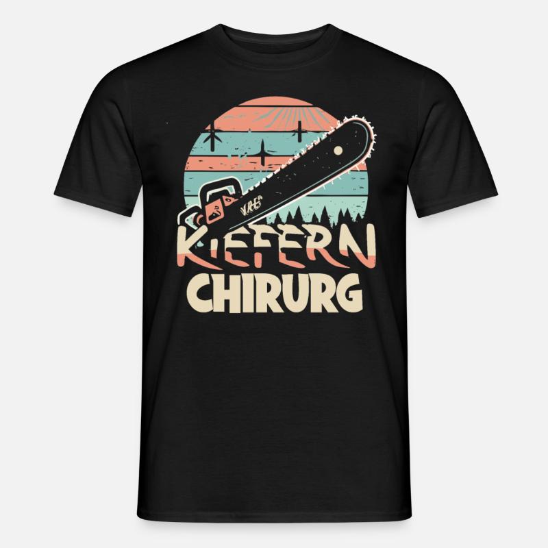 Kiefernchirurg - Männer T-Shirt - Schwarz