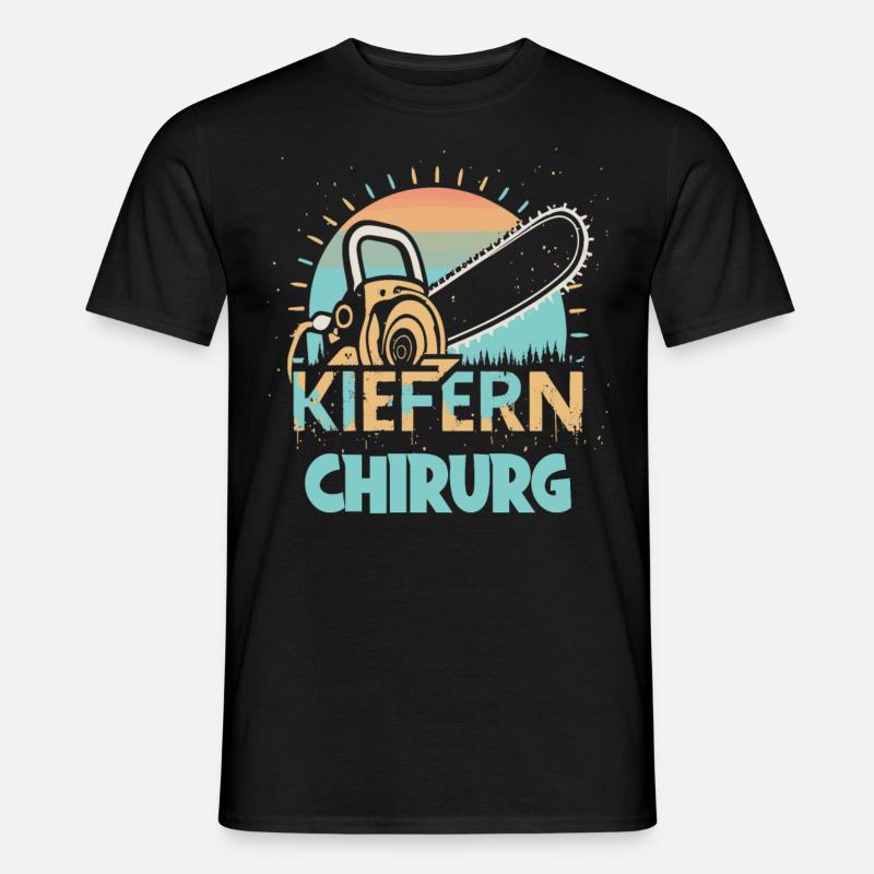 Kiefernchirurg - Männer T-Shirt - Schwarz