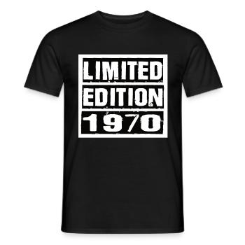 Limited Edition 1970 Birthday 1970 Vintage Retro - Men's T-Shirt - black - Front - AI Model Male 178 light (178cm)