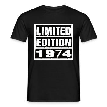 Edition Limitée 1974 Anniversaire 1974 Vintage Rétro - T-shirt homme - noir - Devant - AI Model Male 178 light (178cm)