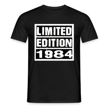 Edition Limitée 1984 Anniversaire 1984 Vintage Rétro - T-shirt homme - noir - Devant - AI Model Male 178 light (178cm)